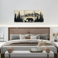 thumbnail image 4 of Hieng Kids Bear Canvas Wall Art for Living Room Bedroom Wild Animal Hunting Picture Wall Decor Girls Cabin Wall Painting Posters and Prints Western Rustic Farmhouse Bathroom Wall Art Unframed, 4 of 6