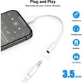 thumbnail image 6 of 3 Pack [Apple MFi Certified] USB Type C to 3.5mm Headphone Jack Aux Audio Adapter Dongle for iPhone 15/15 Plus/15 Pro/15 Pro Max, iPad Pro, MacBook, Samsung Galaxy S23 S22, 6 of 7