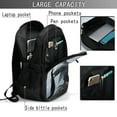 thumbnail image 4 of Balery Valley Gray Dragon Mochila con carga USB para hombre y mujer - Mochila impermeable y antirrobo para laptop con puerto USB para viajes, trabajo, 4 of 7