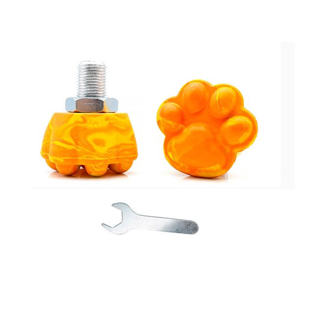 Wosthever Paquete de 2 topes de goma para patines, tope de rodillo de pata, bloque de entrenamiento de seguridad ajustable, accesorios de Type4 NO4