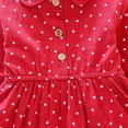 thumbnail image 3 of Baby Girls Dot Print Long Sleeve Dress Kids Toddler Dot Print Princess Dress, 3 of 5