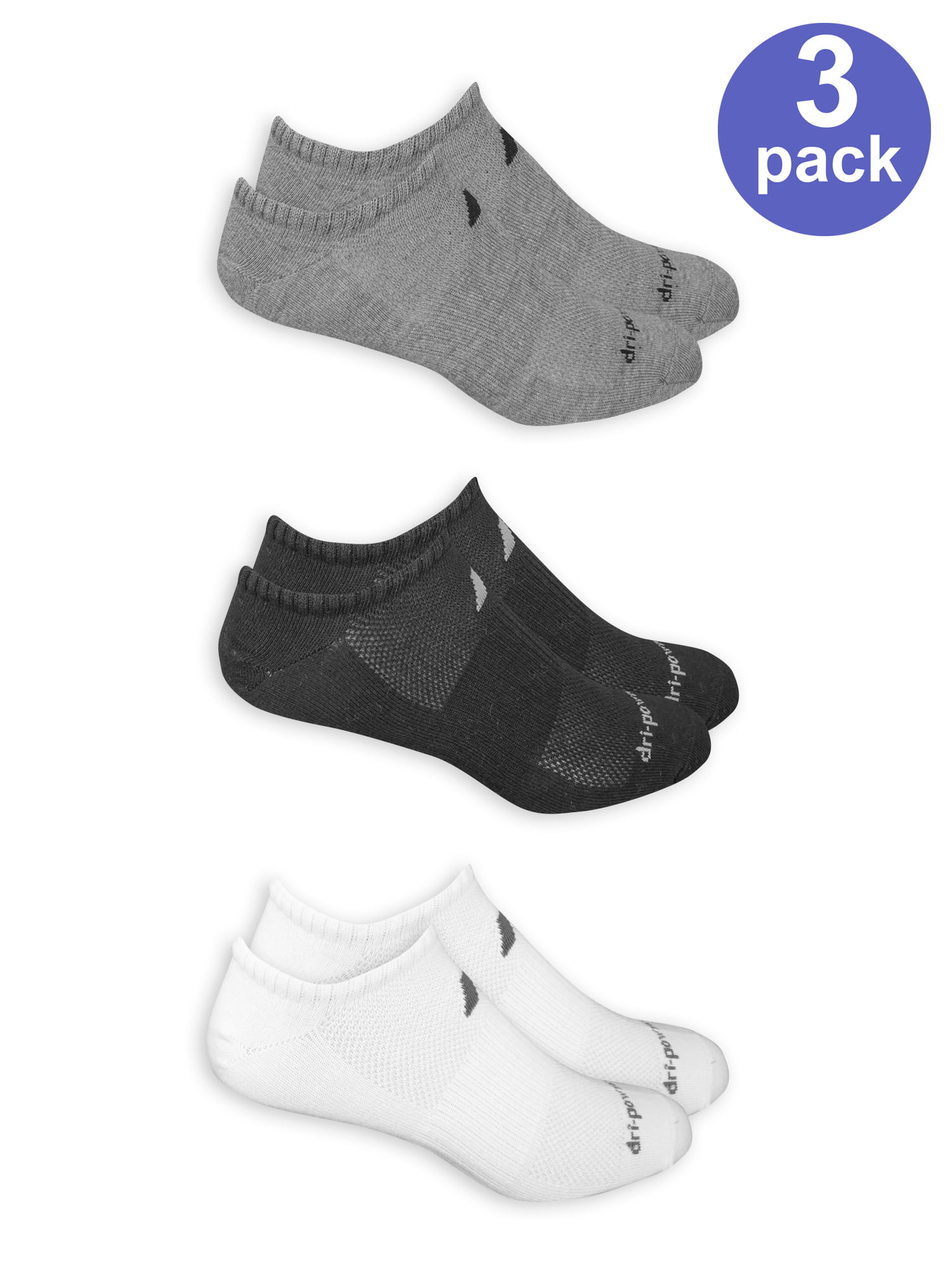 Men's Active Performance Dri Power 360 Liner Socks 3 Pack - Walmart.com