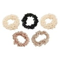 thumbnail image 2 of Diademas De Perlas, 5 Piezas Exquisitas Gomas Para El Cabello De Perlas Para Viajes A La Escuela, 2 of 7