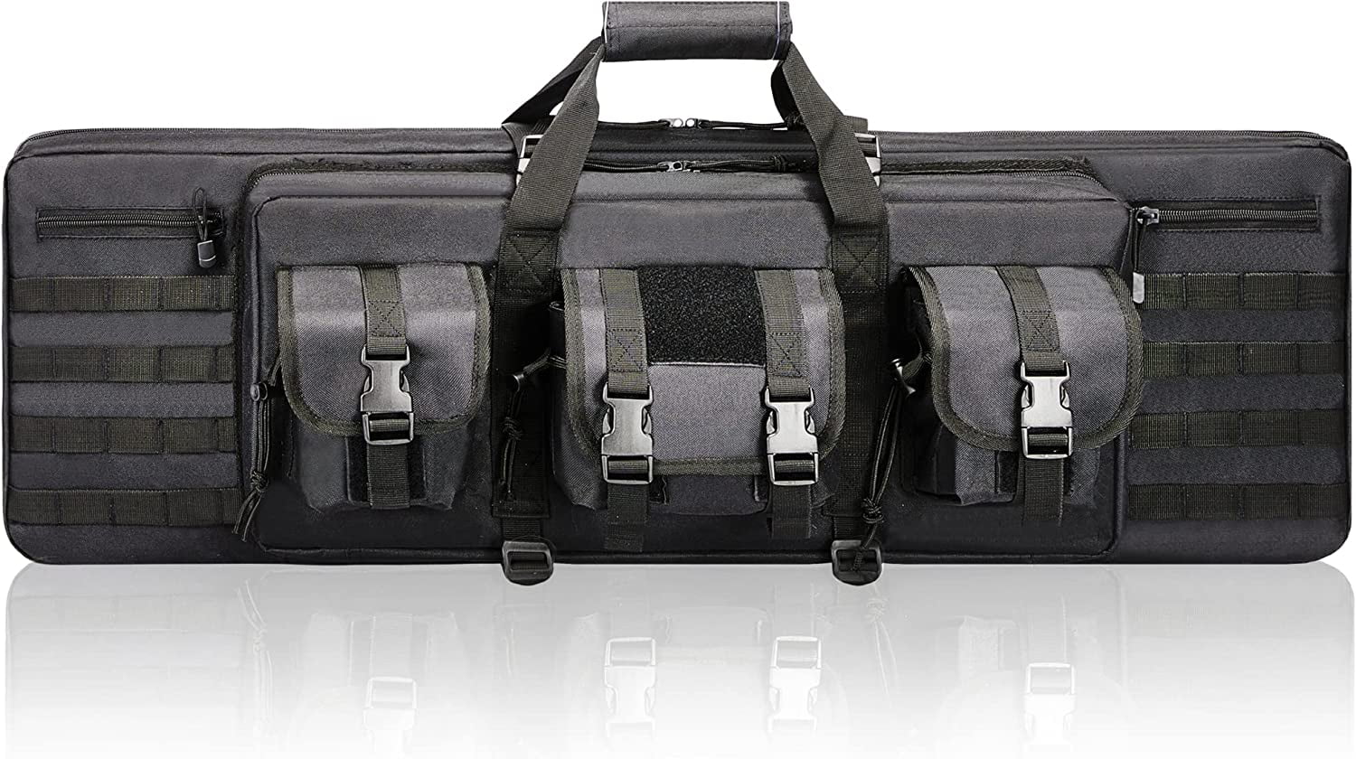 Double Padded Long Carring Backpack Soft Gun Storage Bag Black 36 Inch