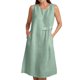 thumbnail image 1 of Vestido de Verano para las Mujeres Playa, Moda Vacaciones Color Sólido sin Mangas Hueco Fuera de la Fiesta Midi para Casual, 1 of 9