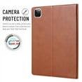 thumbnail image 4 of Dteck Case for Apple iPad Air 4th Generation 10.9-inch (2020 Released),Luxury PU Leather Card Holder Folio Flip iPad Pro 11" 2020/iPad Pro 11" 2018 Case Kickstand Shockproof Protective Cover,Brown, 4 of 6
