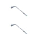thumbnail image 2 of Sidaley Juego de llaves de tubo plateadas de grado profesional: llave de tubo integrada sin esfuerzo para cualquier tarea Type4 NO4, 2 of 6