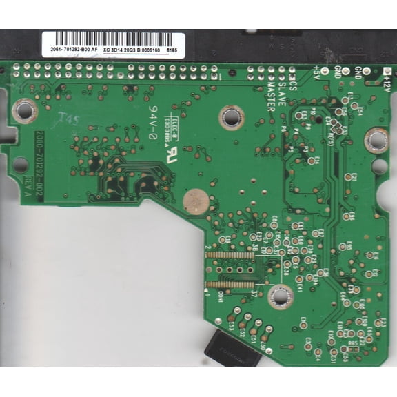 WD2500BB-22RDA0, 2061-701292-B00 AF, WD IDE 3.5 PCB