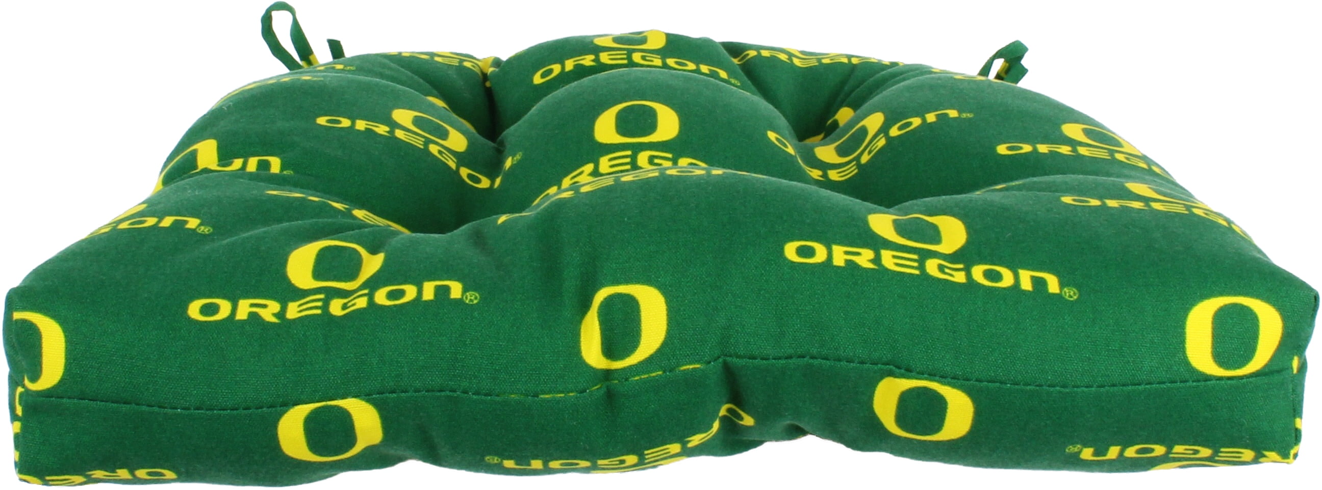 College Covers Oregon Ducks Patio Seat D Cushion 20" x 20", 2 Tie Backs