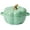 Green, variant on Cute Bowl, Pumpkin Ceramic Bowl with Lid, Microwave & Dishwasher Safe Dessert or Soup Bowl with Handle, Decor Dinnerware for Thanksgiving Halloween Christmas