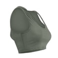 thumbnail image 3 of Lindreshi Crop Tops for Women Women's Casual Low Collar Hooded Sleeveless Garment Pullover Tops Blouse, 3 of 8