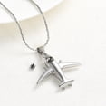 thumbnail image 4 of Airplane pendant cremation jewellery urns for ashes keepsake urn necklace, 4 of 7