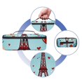 thumbnail image 4 of Bolso bandolera impermeable con diseño de la Torre Eiffel, con preservación del calor y película de aluminio impermeable, tela Oxford encriptada 900D, tamaño: 52 x 36,5 x 14,5 x 32 cm (20,1 x 14,3 x, 4 of 7