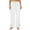White, variant on Inleife Ladies' Casual Pants Wide Leg Drawstring Color Blocked Pocket Pants Long Pants for Women