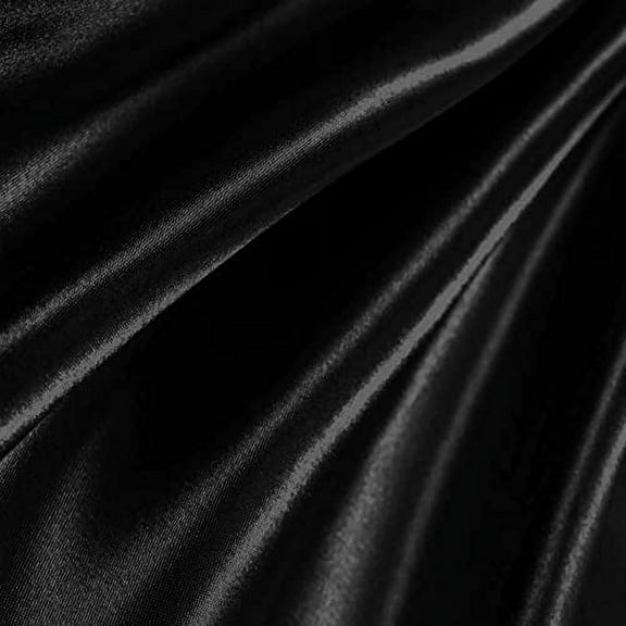 Shiny Satin Stretch Medium-Heavy Weight on Polyester Spandex Fabric by the Yard/Bulk