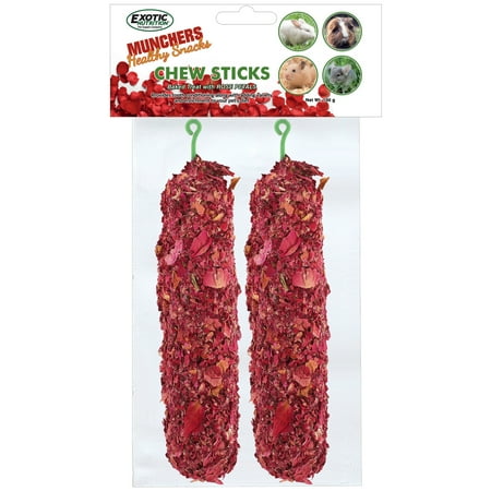 UPC: 0810012545624 | Munchers Chew Sticks with Rose Petals