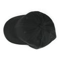 thumbnail image 2 of Polo Style Baseball Cap Ball Dad Hat Adjustable Plain Solid Washed Cotton Mens Womens Black, 2 of 6