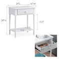 thumbnail image 4 of Solid Wood Coastal Nightstand with USB-C Charging Station, Soft-Close Drawer, Bedrooms and Living Rooms, 4 of 15