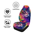 thumbnail image 3 of 2pcs double sided Universal Car Seat Cover Cat  Print Seat Cover Sets, 3 of 5
