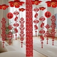 thumbnail image 4 of New Year Pendants Chinese New Year Decorations 2026 Red New Year Ceiling Decoration Felt Material for Home Party Shop, 4 of 5