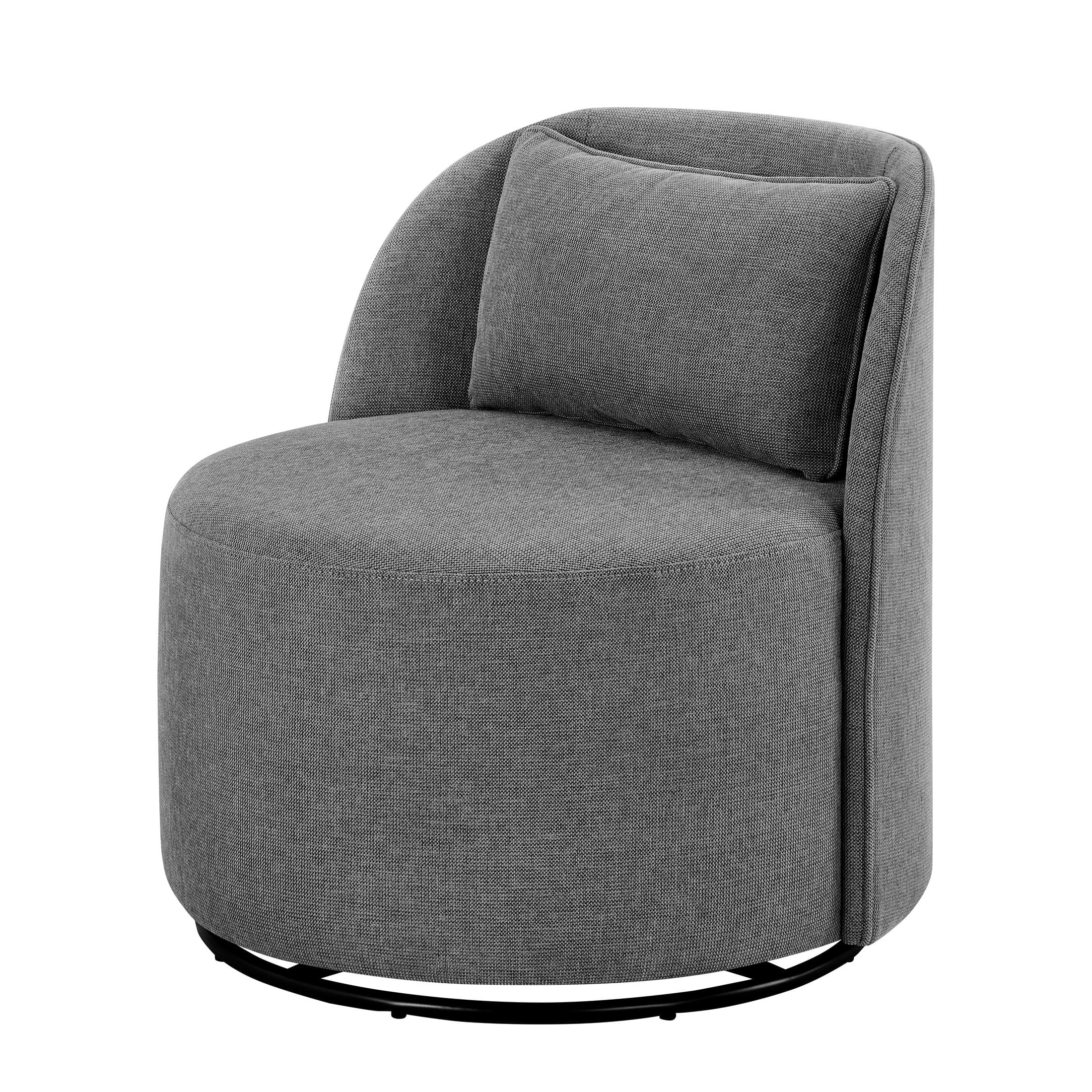 Better Homes & Gardens Juliet Modern Arch Swivel Accent Chair, Gray