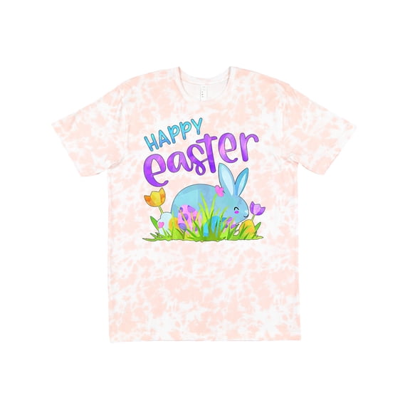 Inktastic Happy Easter Blue Bunny and Eggs in Grass T-Shirt