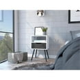 thumbnail image 2 of TUHOME Otom Nightstand - Ash / White Engineered Wood - For Bedroom, 2 of 7