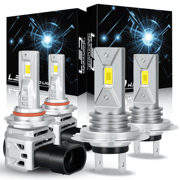 WVKVII LED Headlight Bulbs for Hyundai Ioniq 2017-2022 High Low Beam 4 Pack