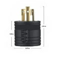 thumbnail image 4 of Lefu Generator RV Plug Adapter 30A 3-Prong Adapter L5-30P Male to TT-30R Female, 4 of 9