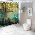 thumbnail image 7 of Orinice Enchanted Forest Bathroom Decor Set, Colorful Luxurious Graphic Print Polyester Fabric Fashion Shower Curtain with Hooks 60x72, 7 of 7
