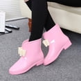 thumbnail image 5 of NOKIO Women'S Fashionable Waterproof Ankle Boots Women Rain Shoes Cute Bow Knot Low Tube Water Shoes Overshoes Rubber Shoes Waterproof Women Rain Boots Women'S Wide Calf Rain Boots, 5 of 7
