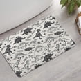 thumbnail image 2 of Dinosaurs Jurassic Text Pattern Bathroom Rugs Mat,Non Slip Microfiber Bathroom Rug,Rubber Backing,Soft Bathroom Mats for Bathroom Floor,Tub and Shower,17x27in(43x68cm), 2 of 5