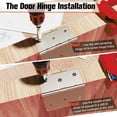 thumbnail image 4 of Door Hinge Installation Kit, Plastic Door Hinge Router Jig  for Construction Site Home Decoration, 4 of 7