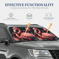 thumbnail image 4 of Easygdp Flamant Rose Floral Coloré pour 2 Pcs Pare-Soleil Pliable pour Voiture, SUV, Camion-Grand, 4 of 6