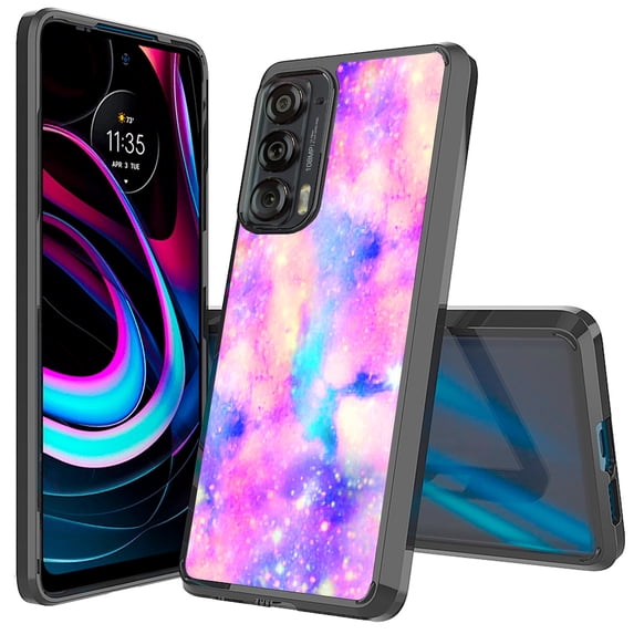 DALUX Ultra Slim PC-TPU Phone Case Compatible with Motorola Moto Edge 5G (2021) - Unicorn Universe