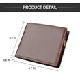 thumbnail image 2 of Wallet for Men RFID Bifold Wallets with 9 Credit Credit Cards Slots 1 ID Window Stylish & Slim Minimalist Wallet with Zipper Coin Pocket Great Gift For Men Brown, 2 of 7