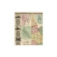 thumbnail image 4 of Historic County Map - Fairfield County Connecticut - Clark 1856 - Vintage Wall Art, 4 of 4