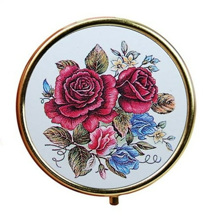 - Select Brand Fancy Pill Box - Red Round