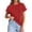 Red #123, variant on WULMLEO Women's Casual Cotton T-Shirt Rolled Cuff Short Sleeve Tops Lightweight Summer Top for Beach Trips Errands Yellow M