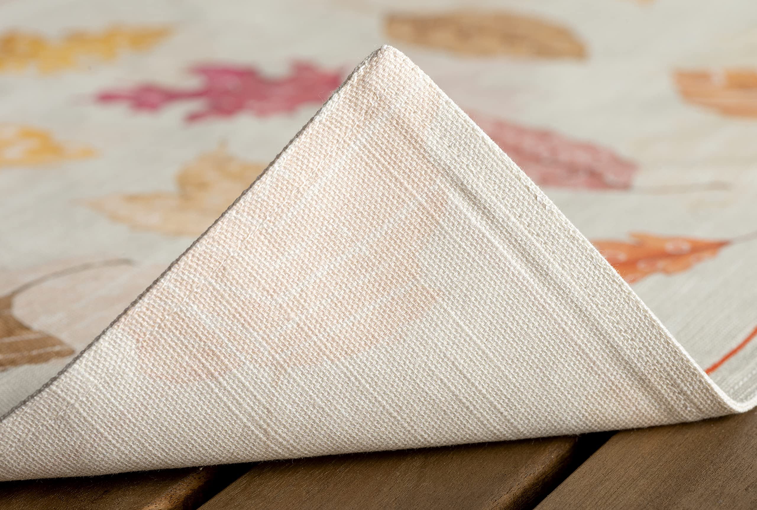 Maison d' Hermine Colors of Autumn 100% Cotton Set of 4 Placemats for Dining Table Kitchen Wedding Everyday Use Dinner Parties (13 Inch by 19 Inch)