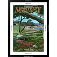 thumbnail image 5 of Art.com Monterey Peninsula, California - 17 Mile Drive Art Print by Lantern Press, Black Frame Wall Art, 32" x 44", 5 of 5