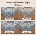 thumbnail image 7 of Design&I 8'x10' Washable Area Rug Extra Large Skid-Resistant Low Profile Oriental Vintage Medallion With Distressed Boho Floral Border Accents for Living Room, Family, 7 of 7