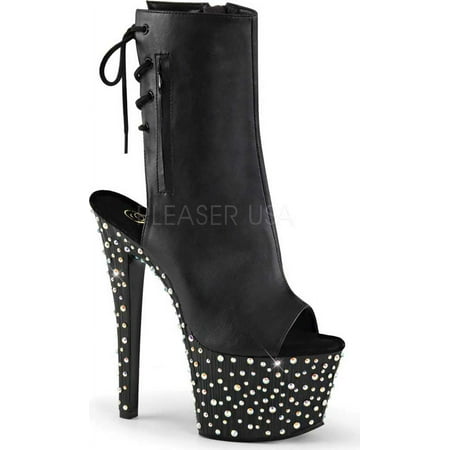 

Women s Pleaser Stardance 1018-7 Open-Toe Boot