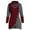 Red, variant on Sanbonepd Womens Sweaters O-Neck Long Sleeve Solid Botton Pachwork Winter Coat Asymmetric Tops Sweater