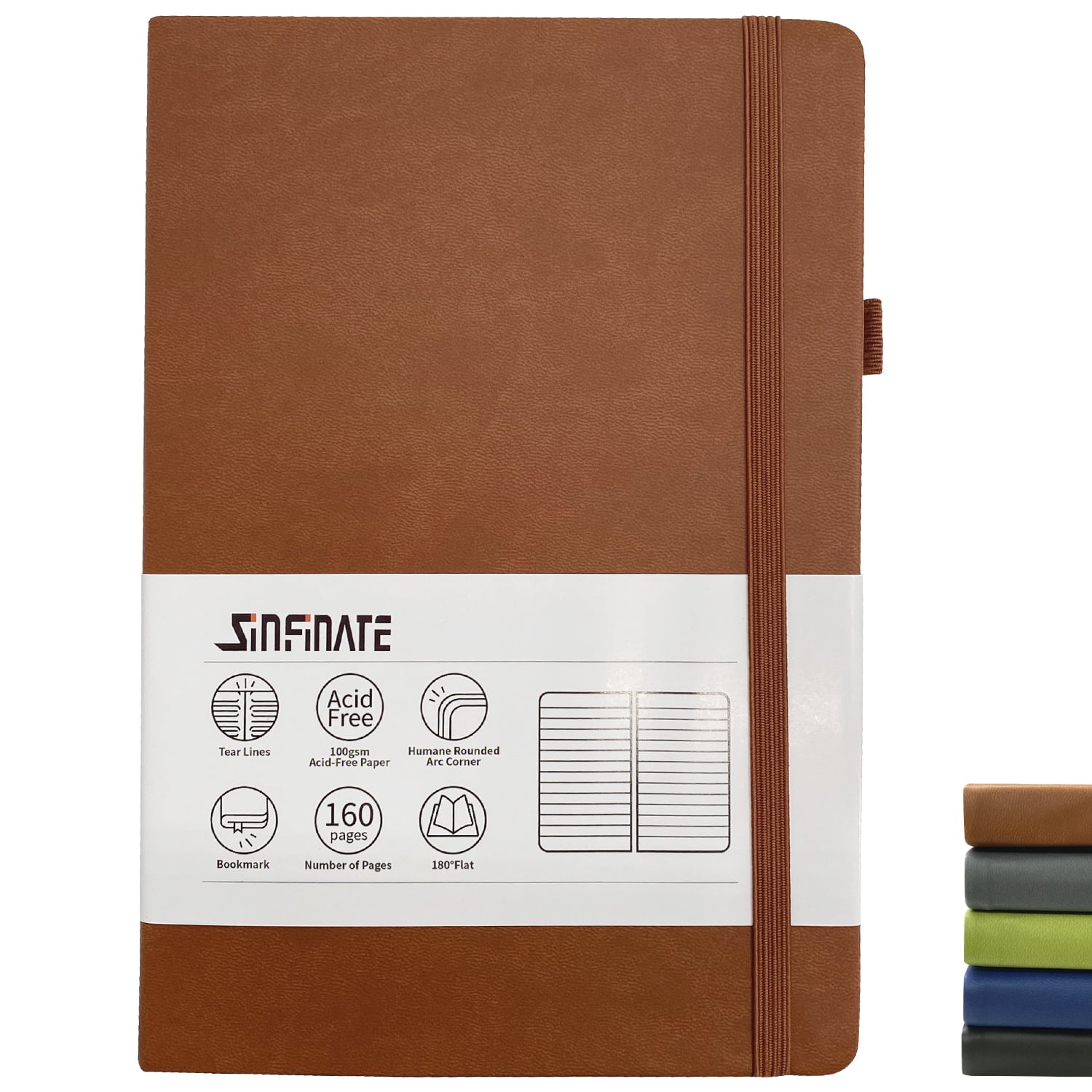 Color : -, Size : - Artificial Leather Cover Notebook Diary Diary Traveler Book Diary Blank 1 lxhff