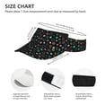 thumbnail image 3 of Pofeuu Multi-Colored Stars Print Sunscreen Visor Cap Adjustable Sport Empty Top Baseball Sun Cap for Men Women Sports Outdoor Headwear, 3 of 7