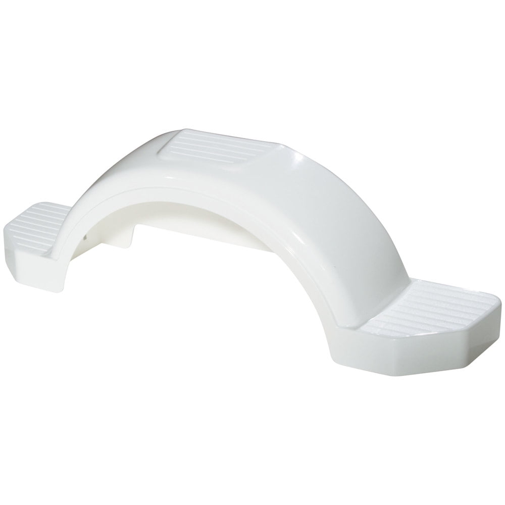 Fulton 008574 Plastic Trailer Fender for Single 14" Tire White