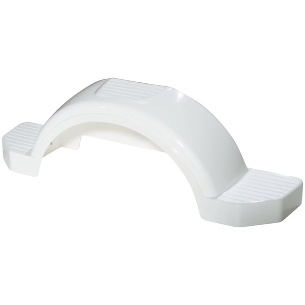 Fulton 008574 Plastic Trailer Fender for Single 14" Tire White
