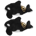 thumbnail image 1 of Juego de 2 llaveros encantadores de orca, accesorios para llaves, llavero de ballena de peluche de dibujos animados, llavero con colgante de ballena de peluche, llavero colgante para bolso de peluche., 1 of 4