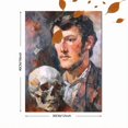 thumbnail image 3 of Qisvanset Cap Man Portrait Canvas Print 12x16 Inch Hallway Wall Decor, 3 of 8
